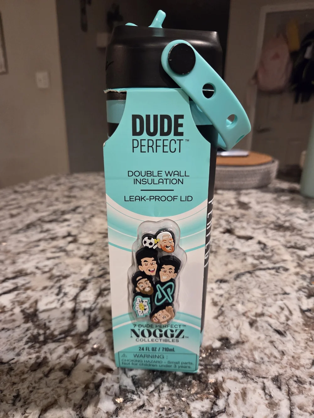 Dude Perfecr Limited Edition Insulated Water Bottle - Black & Teal